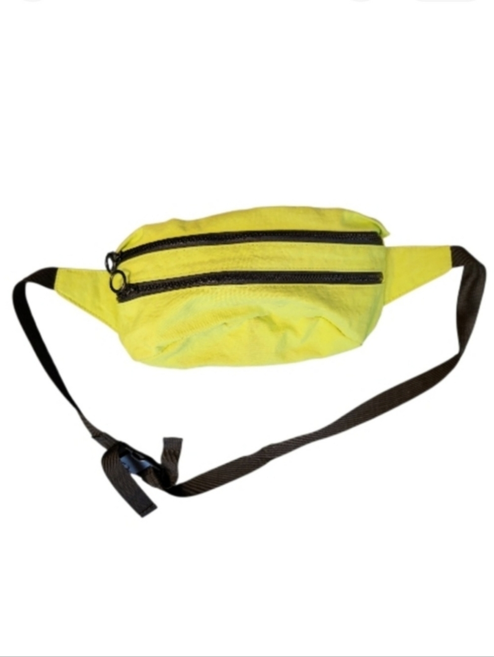Original Use Yellow Belt Bag / Fanny Pack with Black Strap